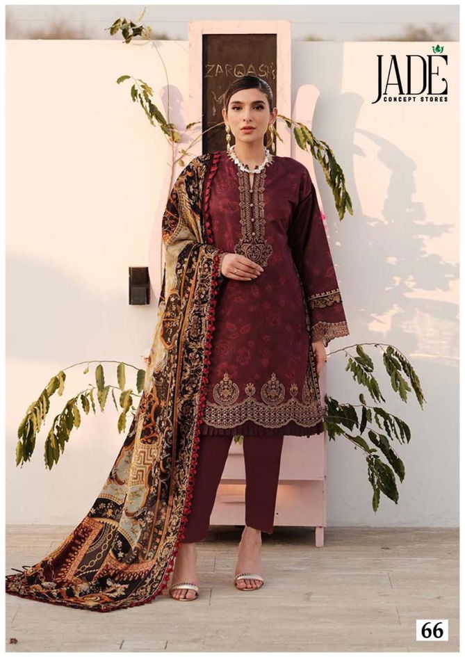 Chevron Vol 7 By Jade Pure Lawn Cotton Pakistani Dress Material Wholesale Shop In Surat
